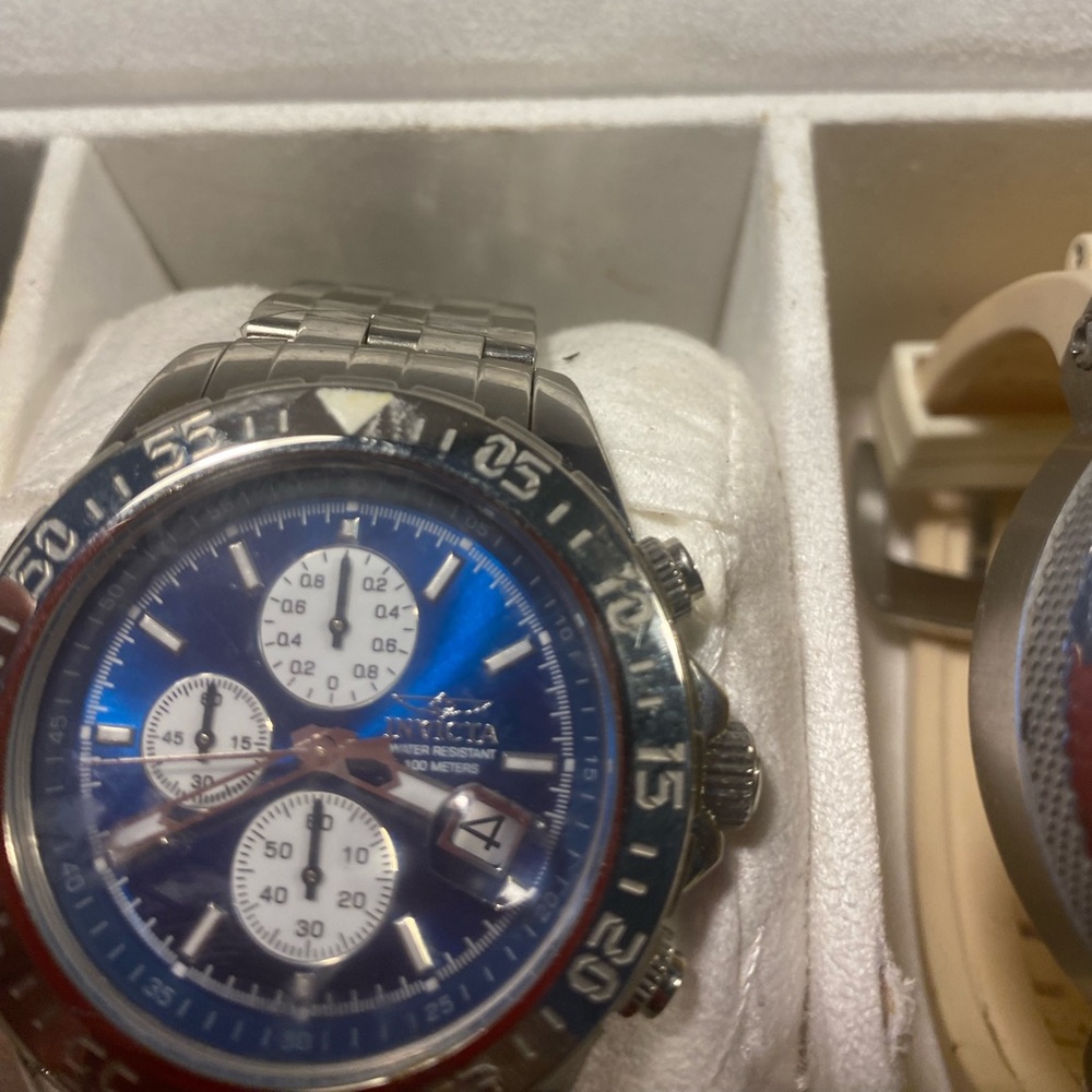 Invicta Blue and Silver Dive Watch